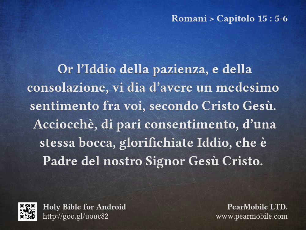 Romani, Capitolo 15:5-6